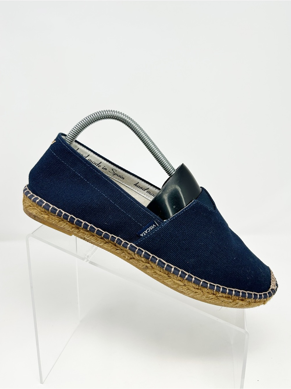 Viscata Barceloneta Espadrille Flats Womens Navy Blue Slip-On Almond Toe Size 41